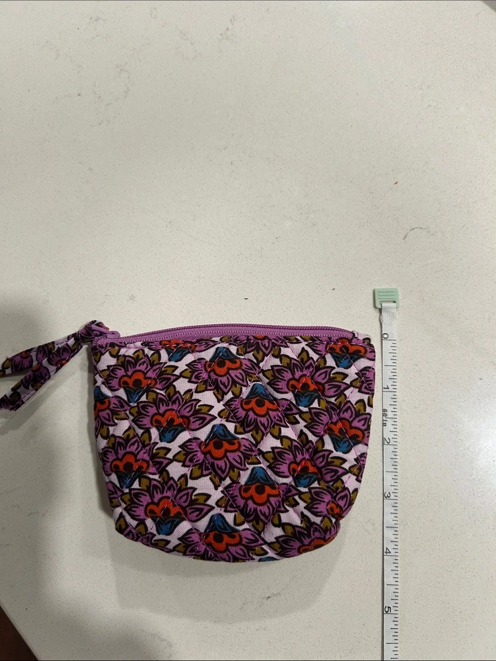 Vera Bradley Purple Floral Zip Pouch